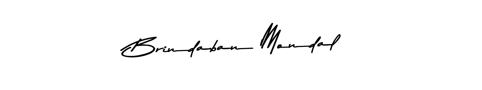 How to make Brindaban Mondal name signature. Use Asem Kandis PERSONAL USE style for creating short signs online. This is the latest handwritten sign. Brindaban Mondal signature style 9 images and pictures png