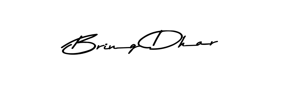 Bring Dhar stylish signature style. Best Handwritten Sign (Asem Kandis PERSONAL USE) for my name. Handwritten Signature Collection Ideas for my name Bring Dhar. Bring Dhar signature style 9 images and pictures png