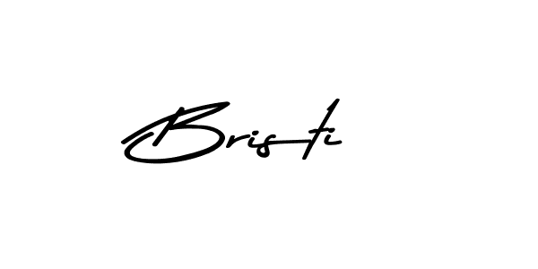 How to make Bristi name signature. Use Asem Kandis PERSONAL USE style for creating short signs online. This is the latest handwritten sign. Bristi signature style 9 images and pictures png