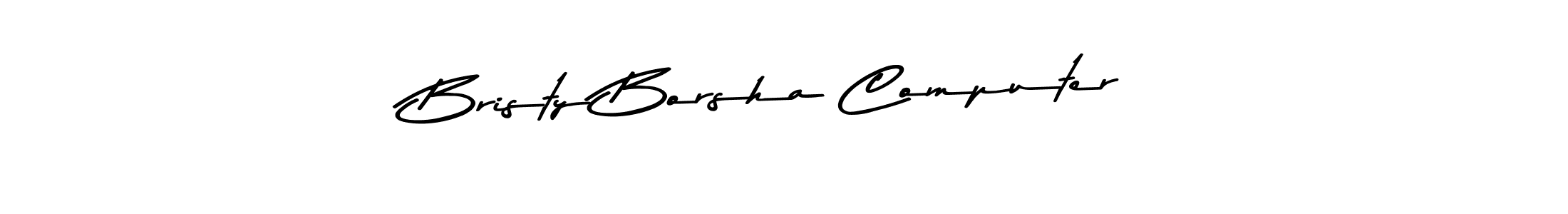 The best way (Asem Kandis PERSONAL USE) to make a short signature is to pick only two or three words in your name. The name Bristy Borsha Computer include a total of six letters. For converting this name. Bristy Borsha Computer signature style 9 images and pictures png