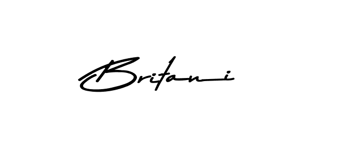 Create a beautiful signature design for name Britani. With this signature (Asem Kandis PERSONAL USE) fonts, you can make a handwritten signature for free. Britani signature style 9 images and pictures png