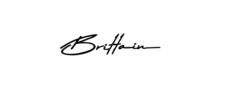 Design your own signature with our free online signature maker. With this signature software, you can create a handwritten (Asem Kandis PERSONAL USE) signature for name Brittain. Brittain signature style 9 images and pictures png