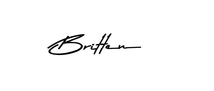 How to make Britten name signature. Use Asem Kandis PERSONAL USE style for creating short signs online. This is the latest handwritten sign. Britten signature style 9 images and pictures png