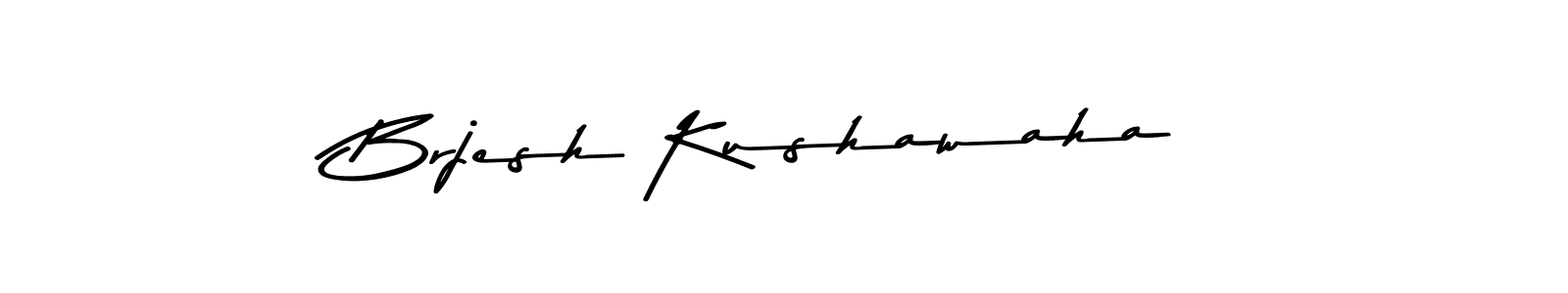 Make a beautiful signature design for name Brjesh Kushawaha. With this signature (Asem Kandis PERSONAL USE) style, you can create a handwritten signature for free. Brjesh Kushawaha signature style 9 images and pictures png