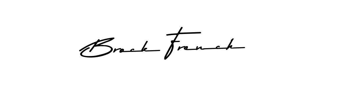 Also You can easily find your signature by using the search form. We will create Brock French name handwritten signature images for you free of cost using Asem Kandis PERSONAL USE sign style. Brock French signature style 9 images and pictures png