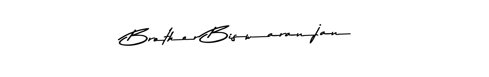 You should practise on your own different ways (Asem Kandis PERSONAL USE) to write your name (Brother Biswaranjan) in signature. don't let someone else do it for you. Brother Biswaranjan signature style 9 images and pictures png