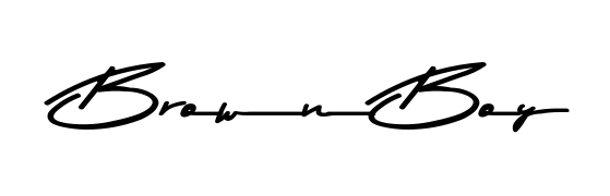 Try this chic Brown Boy handwritten sign style. Using Asem Kandis PERSONAL USE font elements, it gives your name a sleek, memorable identity. Brown Boy signature style 9 images and pictures png