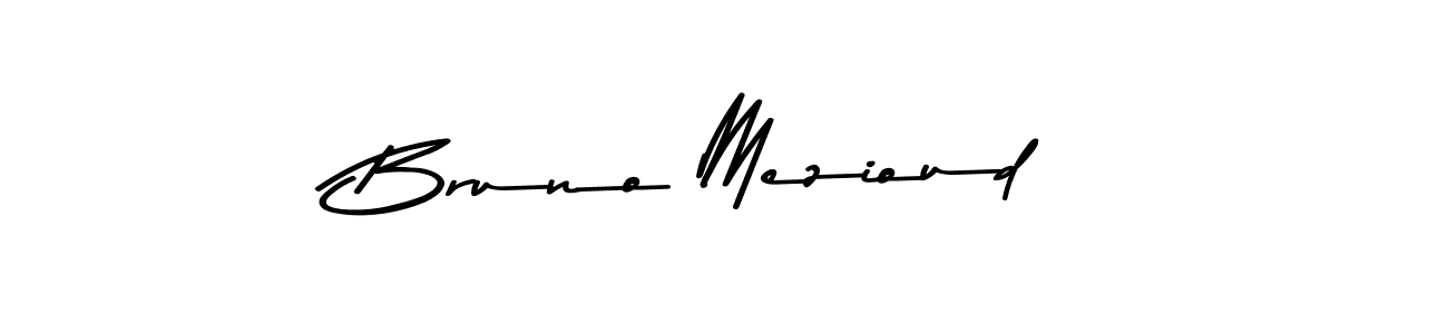 Use a signature maker to create a handwritten signature online. With this signature software, you can design (Asem Kandis PERSONAL USE) your own signature for name Bruno Mezioud. Bruno Mezioud signature style 9 images and pictures png