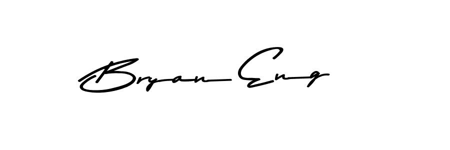 How to make Bryan Eng name signature. Use Asem Kandis PERSONAL USE style for creating short signs online. This is the latest handwritten sign. Bryan Eng signature style 9 images and pictures png