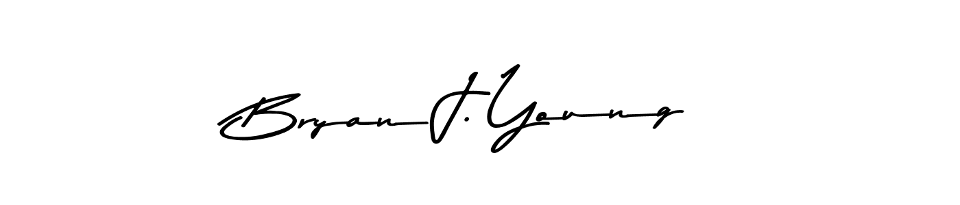 Create a beautiful signature design for name Bryan J. Young. With this signature (Asem Kandis PERSONAL USE) fonts, you can make a handwritten signature for free. Bryan J. Young signature style 9 images and pictures png