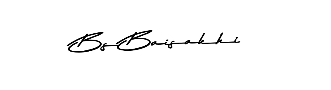 Make a beautiful signature design for name Bs Baisakhi. With this signature (Asem Kandis PERSONAL USE) style, you can create a handwritten signature for free. Bs Baisakhi signature style 9 images and pictures png