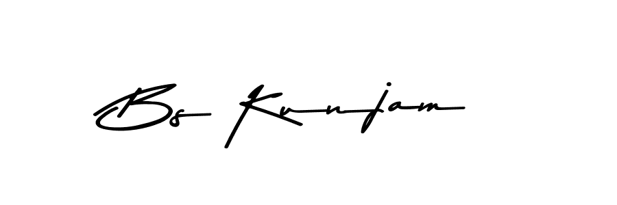 Similarly Asem Kandis PERSONAL USE is the best handwritten signature design. Signature creator online .You can use it as an online autograph creator for name Bs Kunjam. Bs Kunjam signature style 9 images and pictures png