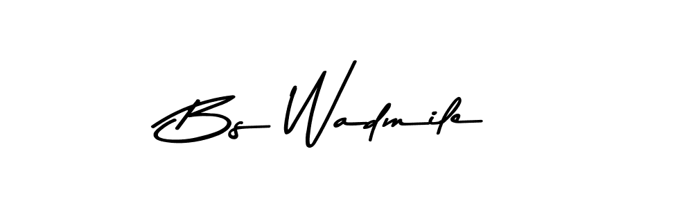 Also You can easily find your signature by using the search form. We will create Bs Wadmile name handwritten signature images for you free of cost using Asem Kandis PERSONAL USE sign style. Bs Wadmile signature style 9 images and pictures png