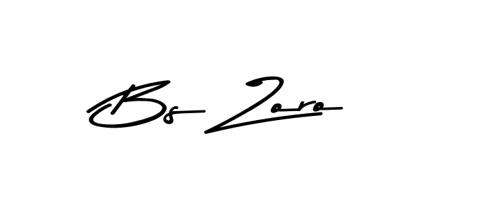 How to make Bs Zoro name signature. Use Asem Kandis PERSONAL USE style for creating short signs online. This is the latest handwritten sign. Bs Zoro signature style 9 images and pictures png
