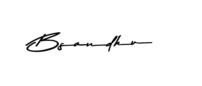 Create a beautiful signature design for name Bsandhu. With this signature (Asem Kandis PERSONAL USE) fonts, you can make a handwritten signature for free. Bsandhu signature style 9 images and pictures png