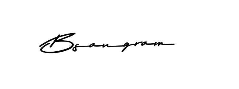 The best way (Asem Kandis PERSONAL USE) to make a short signature is to pick only two or three words in your name. The name Bsangram include a total of six letters. For converting this name. Bsangram signature style 9 images and pictures png