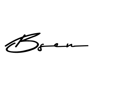 Design your own signature with our free online signature maker. With this signature software, you can create a handwritten (Asem Kandis PERSONAL USE) signature for name Bsen. Bsen signature style 9 images and pictures png