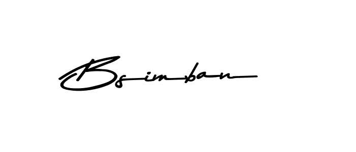 Use a signature maker to create a handwritten signature online. With this signature software, you can design (Asem Kandis PERSONAL USE) your own signature for name Bsimban. Bsimban signature style 9 images and pictures png