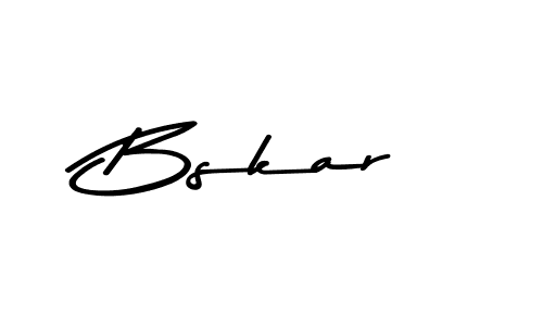 Make a beautiful signature design for name Bskar. With this signature (Asem Kandis PERSONAL USE) style, you can create a handwritten signature for free. Bskar signature style 9 images and pictures png