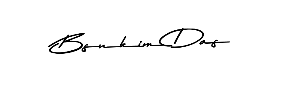 Create a beautiful signature design for name Bsnkim Das. With this signature (Asem Kandis PERSONAL USE) fonts, you can make a handwritten signature for free. Bsnkim Das signature style 9 images and pictures png