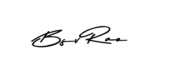 How to make Bsv Rao signature? Asem Kandis PERSONAL USE is a professional autograph style. Create handwritten signature for Bsv Rao name. Bsv Rao signature style 9 images and pictures png