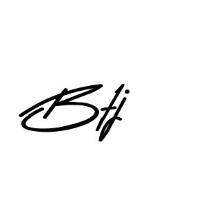 Create a beautiful signature design for name Btj. With this signature (Asem Kandis PERSONAL USE) fonts, you can make a handwritten signature for free. Btj signature style 9 images and pictures png