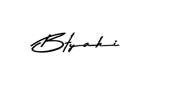 The best way (Asem Kandis PERSONAL USE) to make a short signature is to pick only two or three words in your name. The name Btyahi include a total of six letters. For converting this name. Btyahi signature style 9 images and pictures png