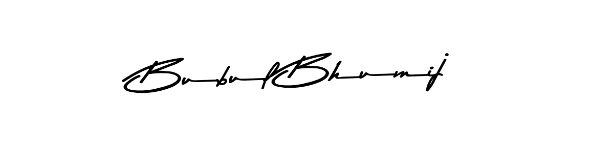 The best way (Asem Kandis PERSONAL USE) to make a short signature is to pick only two or three words in your name. The name Bubul Bhumij include a total of six letters. For converting this name. Bubul Bhumij signature style 9 images and pictures png