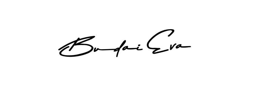 Make a beautiful signature design for name Budai Eva. With this signature (Asem Kandis PERSONAL USE) style, you can create a handwritten signature for free. Budai Eva signature style 9 images and pictures png