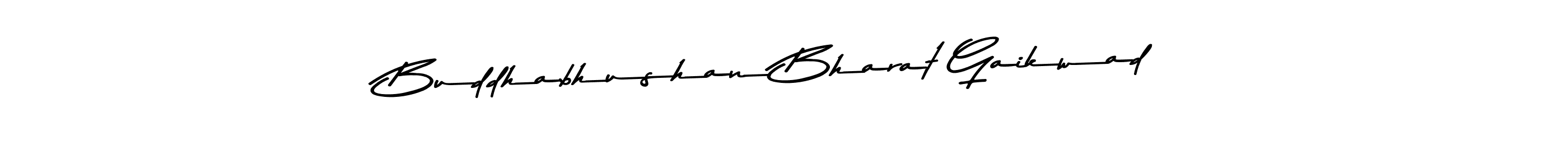 Create a beautiful signature design for name Buddhabhushan Bharat Gaikwad. With this signature (Asem Kandis PERSONAL USE) fonts, you can make a handwritten signature for free. Buddhabhushan Bharat Gaikwad signature style 9 images and pictures png