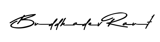 Create a personalized artistic stamp with Buddhadev Raut in Asem Kandis PERSONAL USE font. Perfect for visual artists, designers, and influencers. Buddhadev Raut signature style 9 images and pictures png