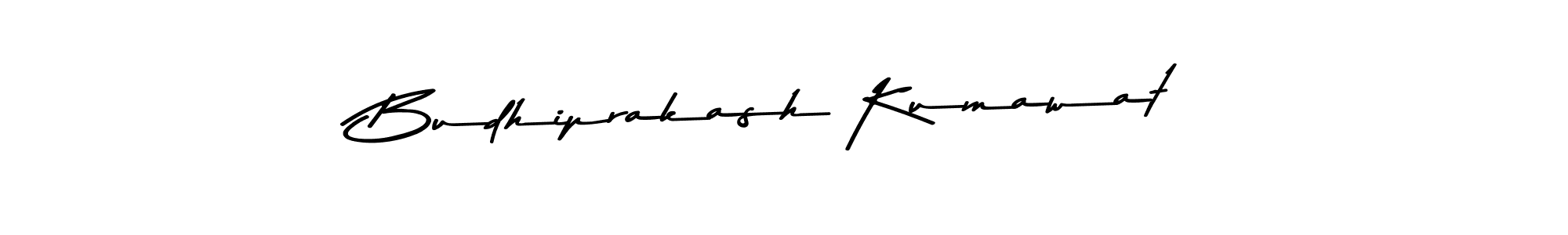 Make a beautiful signature design for name Budhiprakash Kumawat. With this signature (Asem Kandis PERSONAL USE) style, you can create a handwritten signature for free. Budhiprakash Kumawat signature style 9 images and pictures png