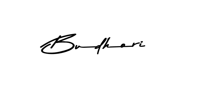 Make a beautiful signature design for name Budhori. With this signature (Asem Kandis PERSONAL USE) style, you can create a handwritten signature for free. Budhori signature style 9 images and pictures png