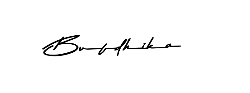 Make a beautiful signature design for name Bufdhika. With this signature (Asem Kandis PERSONAL USE) style, you can create a handwritten signature for free. Bufdhika signature style 9 images and pictures png