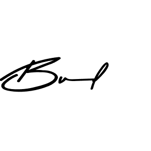 This is the best signature style for the Bul name. Also you like these signature font (Asem Kandis PERSONAL USE). Mix name signature. Bul signature style 9 images and pictures png