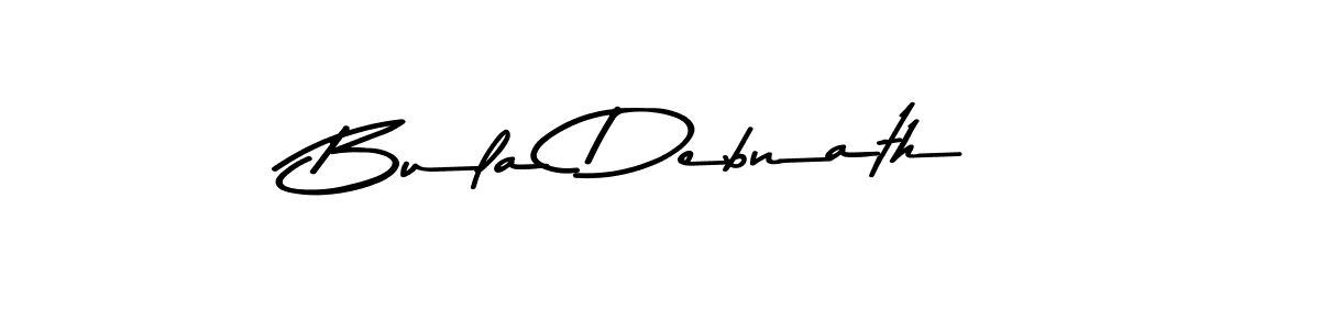 How to make Bula Debnath name signature. Use Asem Kandis PERSONAL USE style for creating short signs online. This is the latest handwritten sign. Bula Debnath signature style 9 images and pictures png