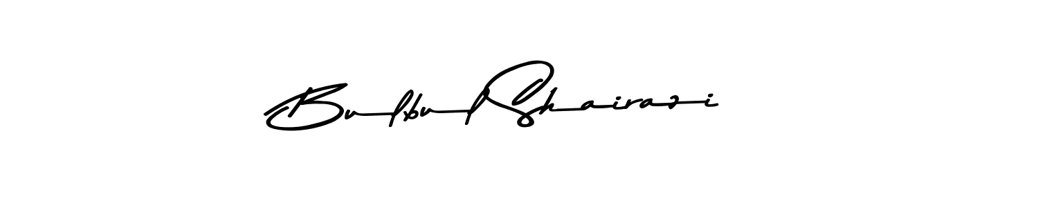 Similarly Asem Kandis PERSONAL USE is the best handwritten signature design. Signature creator online .You can use it as an online autograph creator for name Bulbul Shairazi. Bulbul Shairazi signature style 9 images and pictures png