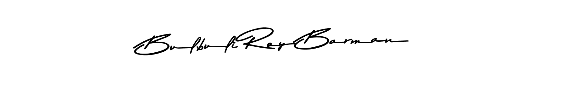 Create a beautiful signature design for name Bulbuli Roy Barman. With this signature (Asem Kandis PERSONAL USE) fonts, you can make a handwritten signature for free. Bulbuli Roy Barman signature style 9 images and pictures png