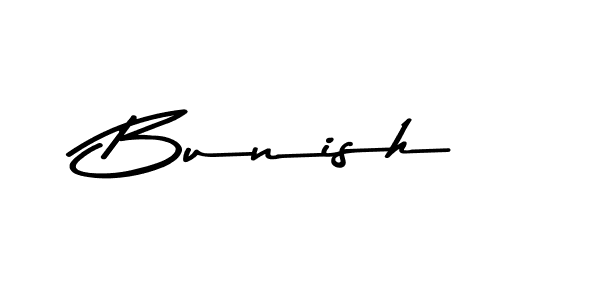 Similarly Asem Kandis PERSONAL USE is the best handwritten signature design. Signature creator online .You can use it as an online autograph creator for name Bunish. Bunish signature style 9 images and pictures png