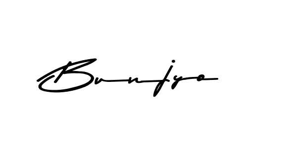 Create a beautiful signature design for name Bunjyo. With this signature (Asem Kandis PERSONAL USE) fonts, you can make a handwritten signature for free. Bunjyo signature style 9 images and pictures png