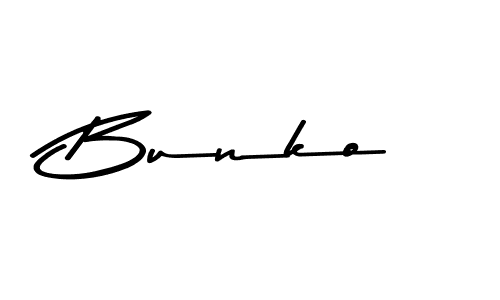 How to make Bunko signature? Asem Kandis PERSONAL USE is a professional autograph style. Create handwritten signature for Bunko name. Bunko signature style 9 images and pictures png