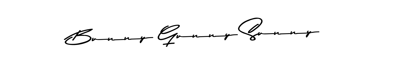 Make a beautiful signature design for name Bunny Gunny Sunny. With this signature (Asem Kandis PERSONAL USE) style, you can create a handwritten signature for free. Bunny Gunny Sunny signature style 9 images and pictures png