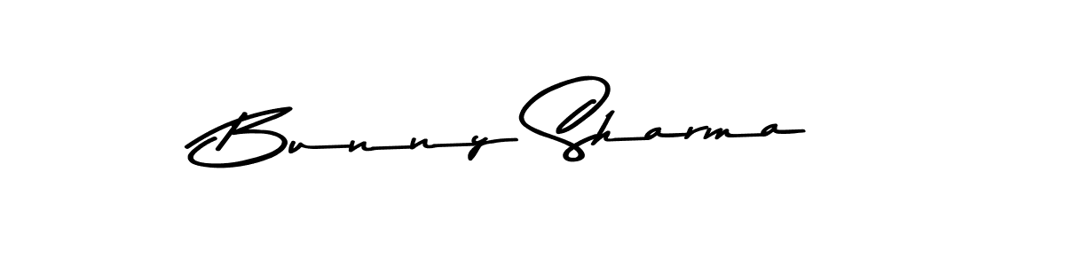 Make a beautiful signature design for name Bunny Sharma. With this signature (Asem Kandis PERSONAL USE) style, you can create a handwritten signature for free. Bunny Sharma signature style 9 images and pictures png