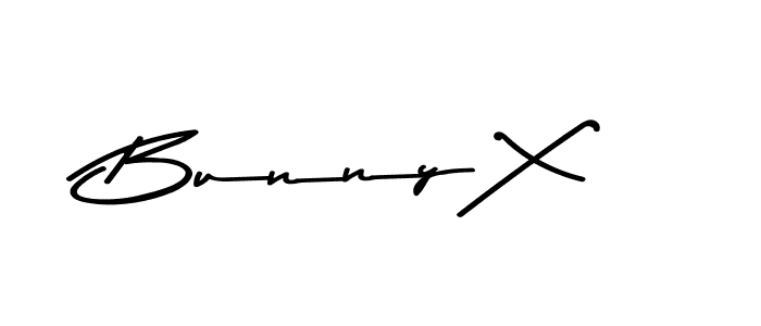 Make a beautiful signature design for name Bunny X. With this signature (Asem Kandis PERSONAL USE) style, you can create a handwritten signature for free. Bunny X signature style 9 images and pictures png