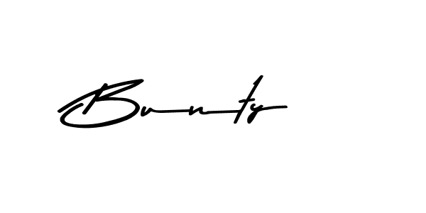 Create a beautiful signature design for name Bunty . With this signature (Asem Kandis PERSONAL USE) fonts, you can make a handwritten signature for free. Bunty  signature style 9 images and pictures png