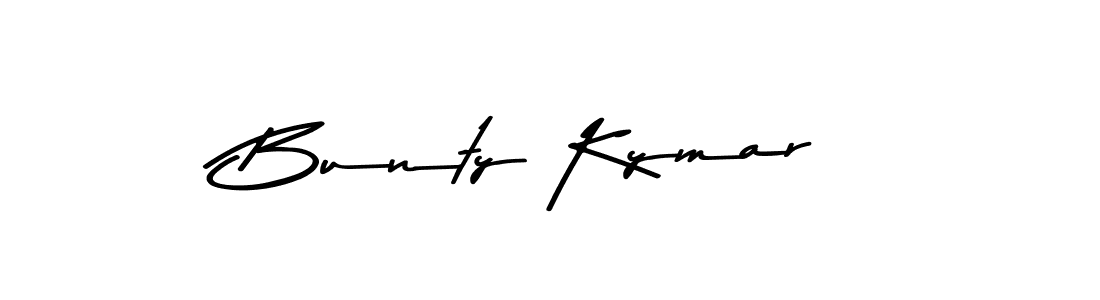 Here are the top 10 professional signature styles for the name Bunty Kymar. These are the best autograph styles you can use for your name. Bunty Kymar signature style 9 images and pictures png