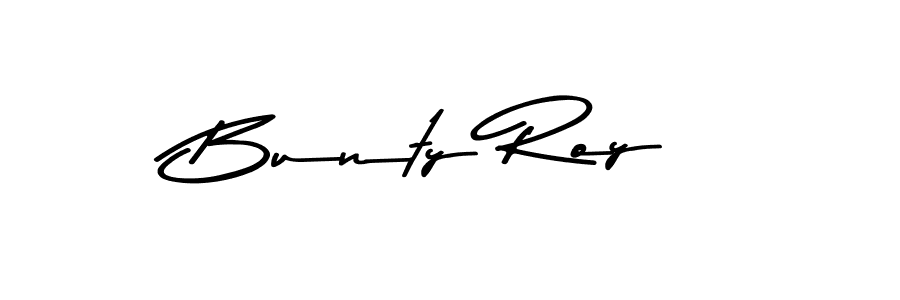 Design your own signature with our free online signature maker. With this signature software, you can create a handwritten (Asem Kandis PERSONAL USE) signature for name Bunty Roy. Bunty Roy signature style 9 images and pictures png