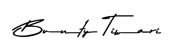 Generate high-definition signature styles for Bunty Tiwari. The Asem Kandis PERSONAL USE typeface ensures crisp legibility and sophisticated design. Bunty Tiwari signature style 9 images and pictures png