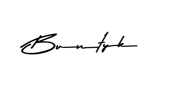 Buntyk stylish signature style. Best Handwritten Sign (Asem Kandis PERSONAL USE) for my name. Handwritten Signature Collection Ideas for my name Buntyk. Buntyk signature style 9 images and pictures png