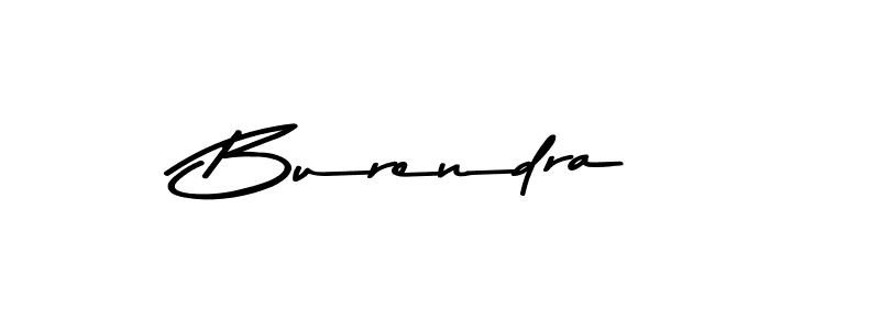 How to make Burendra name signature. Use Asem Kandis PERSONAL USE style for creating short signs online. This is the latest handwritten sign. Burendra signature style 9 images and pictures png